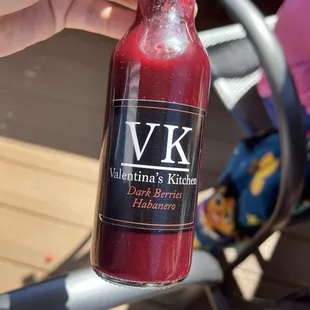 one of the 3 house made hot sauce