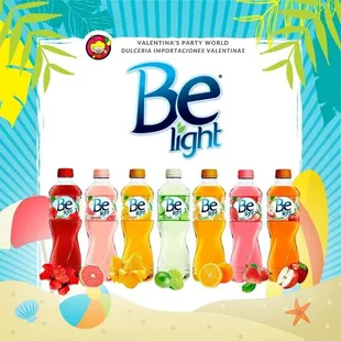 a variety of be light beverages