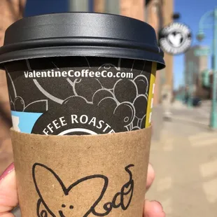a cup of coffee