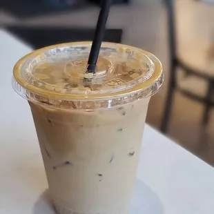 Regular iced latte