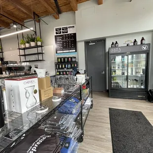coffee roasters in a coffee shop