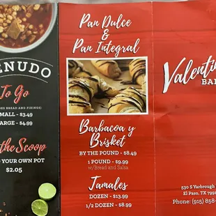 Menu Part 1