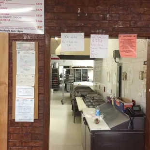 Clean kitchen for the burritos