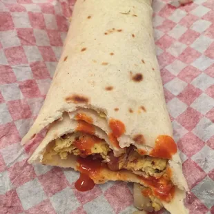 The Trooper Special: Chorizo, bacon, potato and eggs