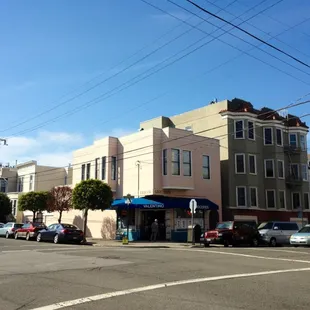 cars parked on the street