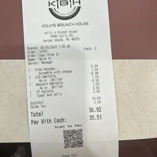 Bill.. i love how you can just scan and pay online. They also accept apple pay