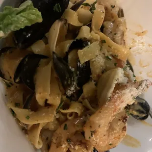 Seafood pasta chef special