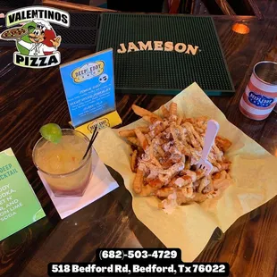 Drinks and food