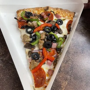 Had to get a supreme while I wait for the small 4 corner pizza to be ready.. don&apos;t judge me