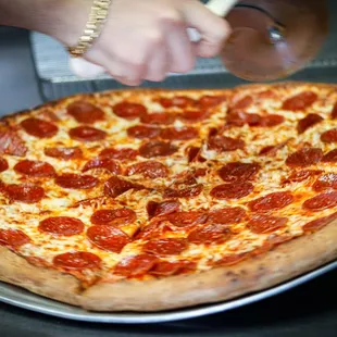 pizza, food