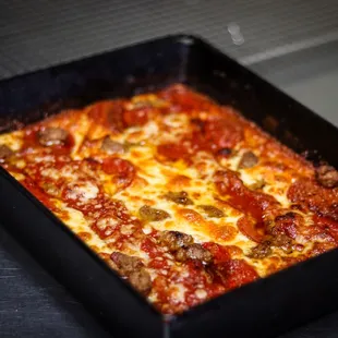pizza, food