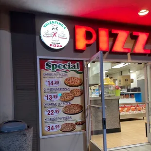 the front of the restaurant