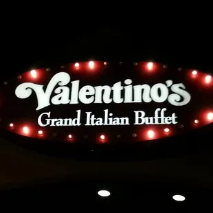 the sign for the restaurant