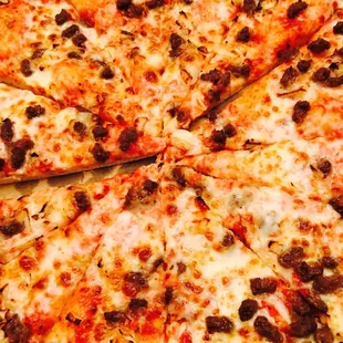 Large with beef and garlic yum!