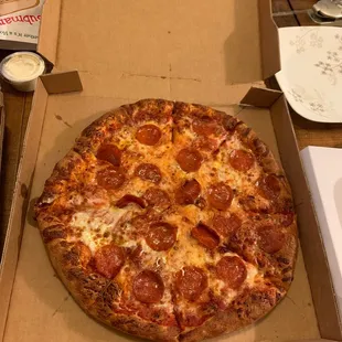 Pepperoni pizza