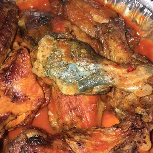 The moldy hot wings they gave me