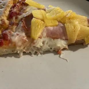 Thick raw dough needed to be cooked longer. Terrible pizza.