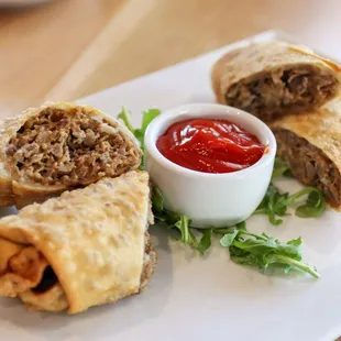Cheesesteak Egg Rolls