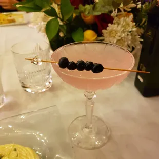 Blueberry martini