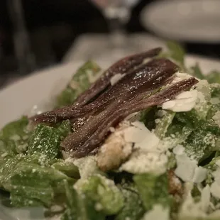 Caesar salad with anchovy $14