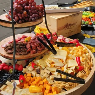 Triple cheese tray