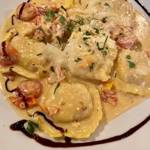 Lobster ravioli