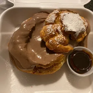 Homemade cream puff