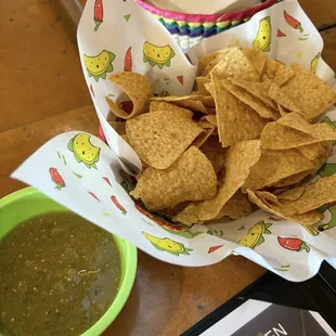 Complimentary chips n salsa