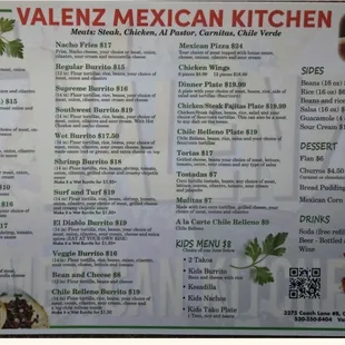New menu a/o February 2025