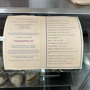 Take Out Soup/Meal/Dinner Menu - All ready to grab &amp; go