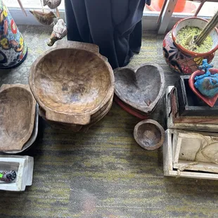 Hand carved Wood bowls