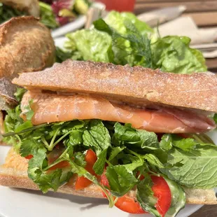 Lunch Smoked Salmon Banh Mi