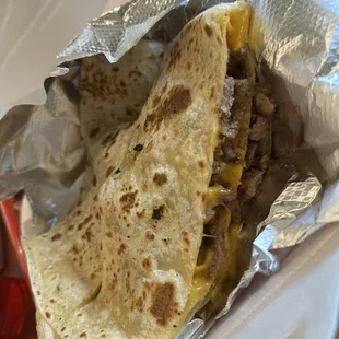 Carne asada quesadilla