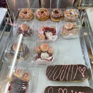 a variety of donuts