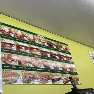 They make fresh sandwiches and quick. The sale is good service.