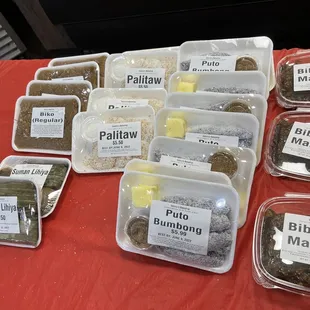 a variety of baked goods