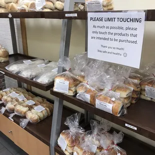 To go packs of bread