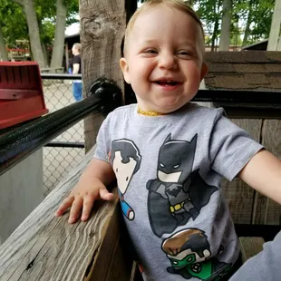 a smiling toddler
