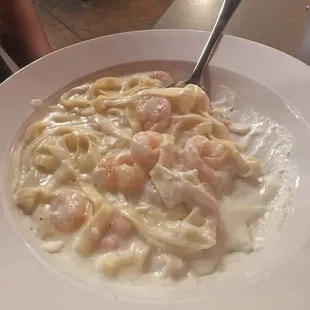 Shrimp Alfredo!