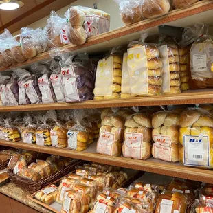 a variety of baked goods