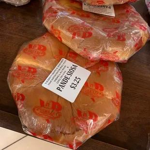 bread wrapped in plastic