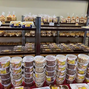 a variety of baked goods