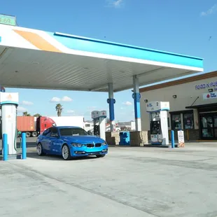 True Turbo Top Tier Gasoline and Diesel Station with Hot Pizza and Fried Chicken Place to Go.