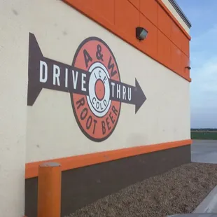 There is an A and We drive-thru!