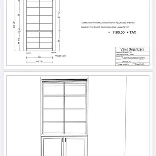 The plans they sent with optional designs.