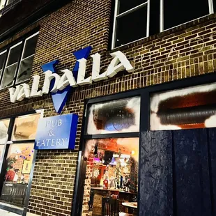 the outside of the building