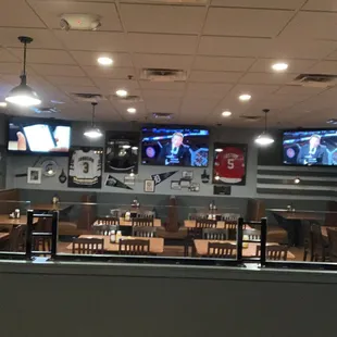 Dining area across from the bar