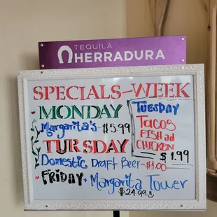 Current Weekly Specials