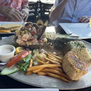 Sea food dish.