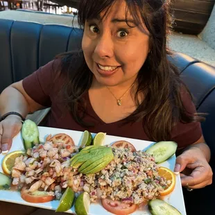 Mixto Ceviche Appetizer (yes appetizer portion!)